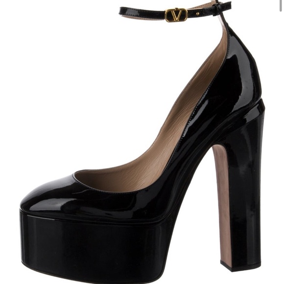 Valentino Garavani Shoes - Valentino Garavani Black Platform Pumps